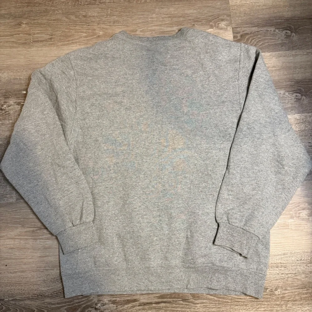 Russell Athletic Vintage Heather Gray Crewneck Sweatshirt Mens Large V-Stitch
